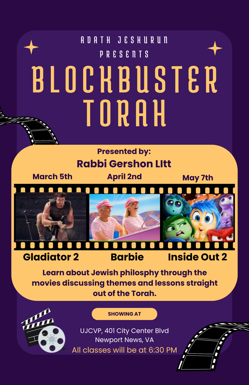 Blockbuster Torah presentation